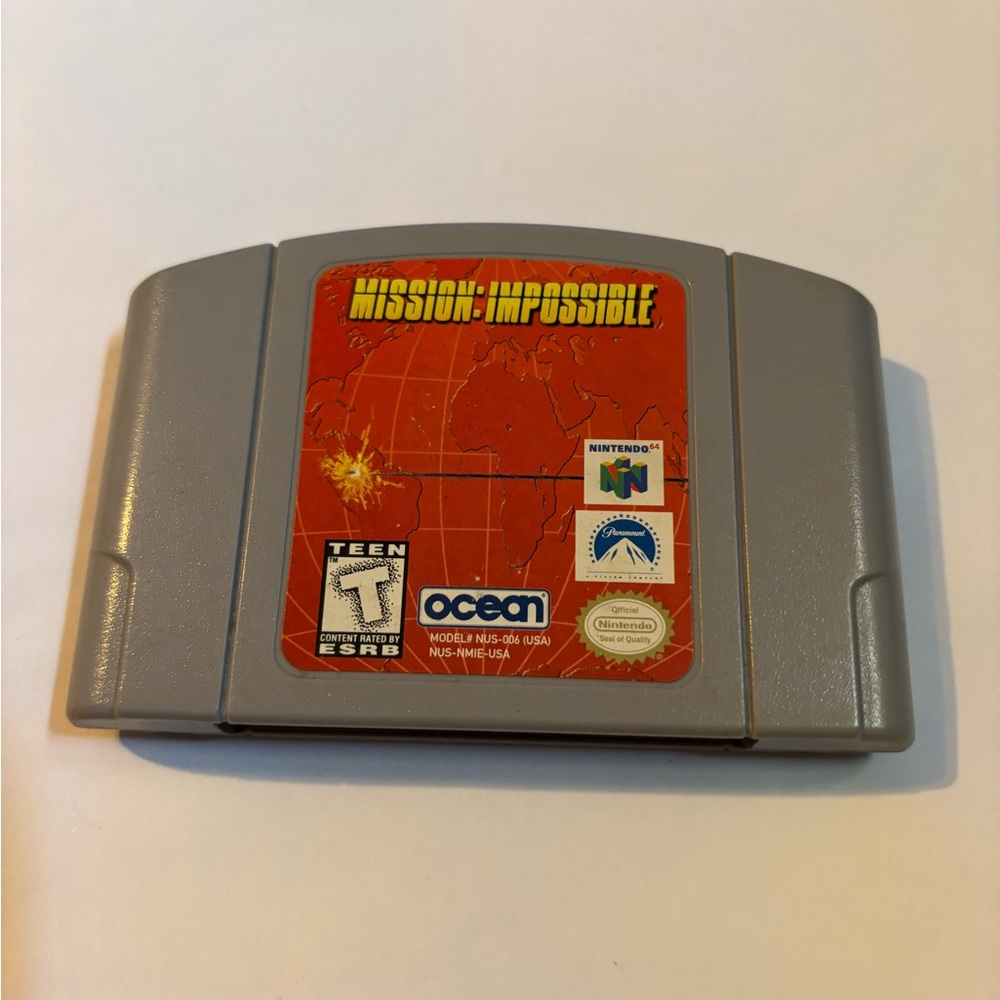 Nintendo 64 Mission: Impossible Game Cartridge Tested And Working